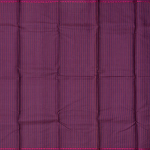 Purple Handloom Kanchi Cotton Saree With Vanki Motifs