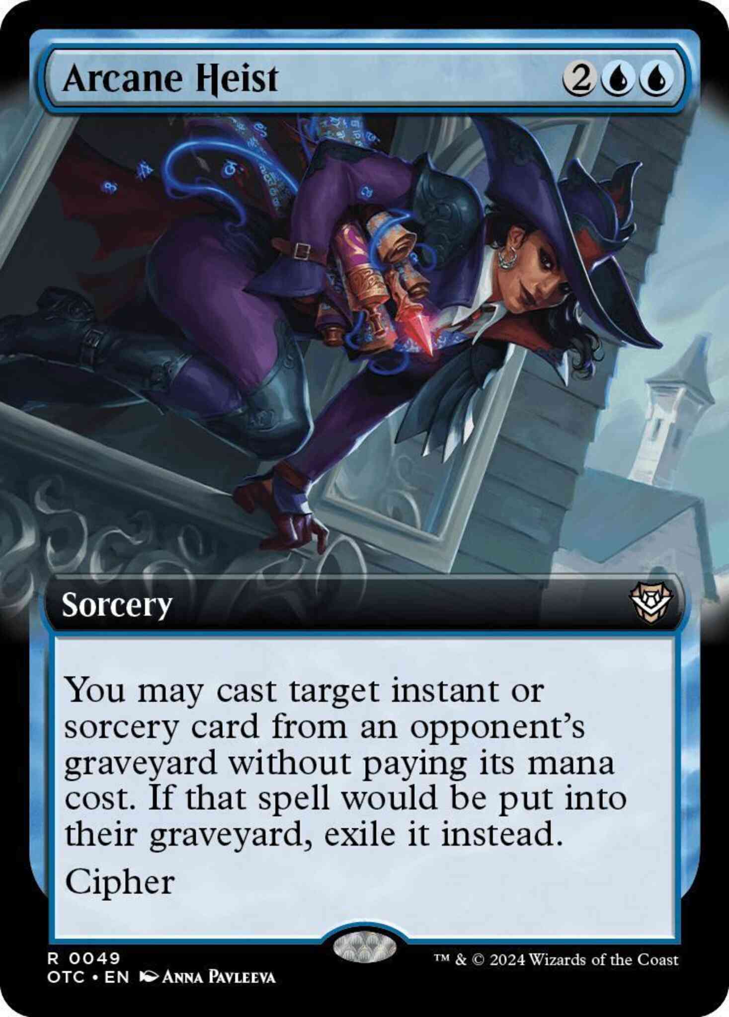 Arcane Heist [49] [Extended Art] [Outlaws of Thunder Junction: Commander] [Non-Foil]