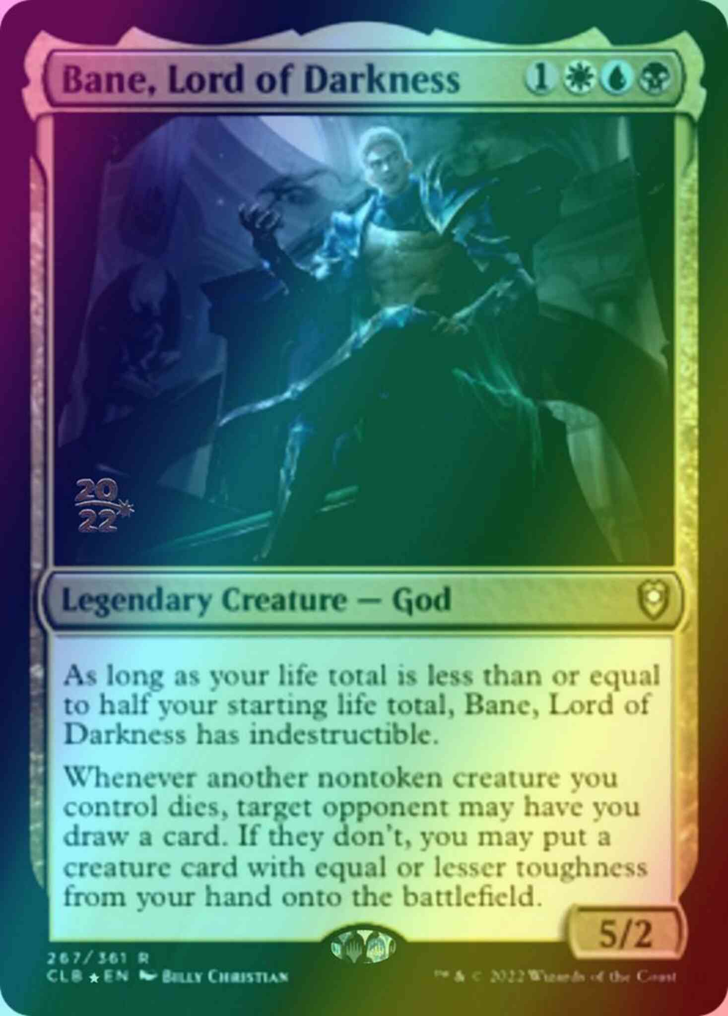 Bane, Lord of Darkness [267s] [Prerelease] [Commander Legends: Battle for Baldur's Gate: Promos] [Foil]