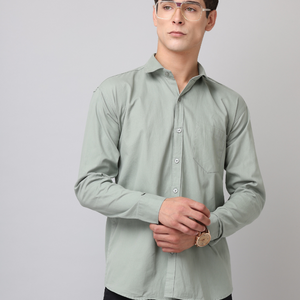 Frankshirt Pista Solid Tailored Fit Cotton Casual Shirt for Man