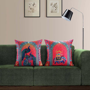 Digital Printed Dupion Cushion Covers-5261