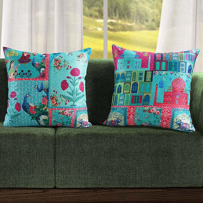 Digital Printed Dupion Cushion Covers-5262