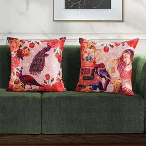 Digital Printed Dupion Cushion Covers-5269