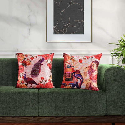 Digital Printed Dupion Cushion Covers-5269