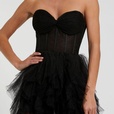 Mac Duggal 27532 Prom Long Overskirt Formal Dress