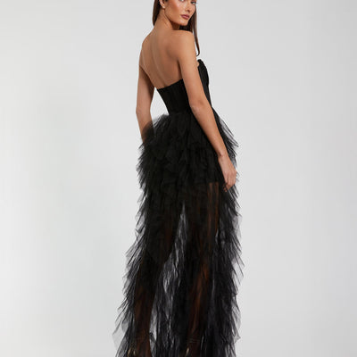 Mac Duggal 27532 Prom Long Overskirt Formal Dress