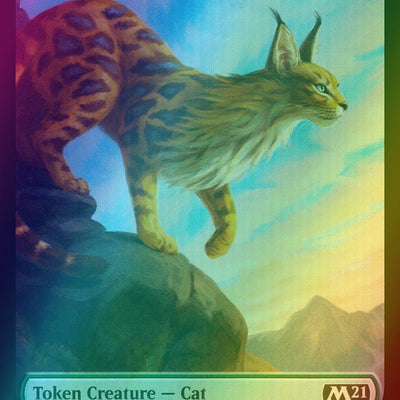 Beast Token (10) // Cat Token (20) [Core Set 2021 Tokens] [Foil]