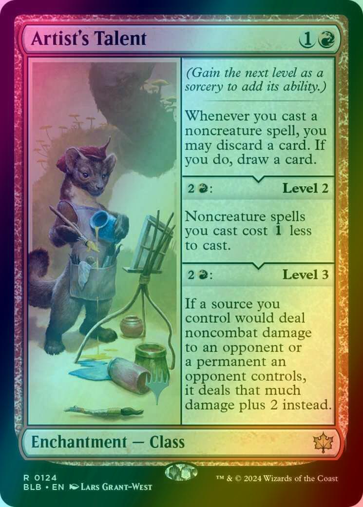 Artist's Talent [124p] [Promo Pack] [Bloomburrow: Promos] [Foil]