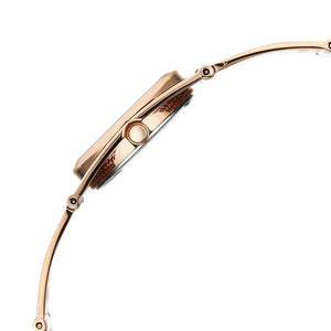 Titan Raga Ethereal Quartz Analog White Mother Of Pearl Dial Rose Gold Stainless Steel Strap Watch For Women 28mm 2770WM01