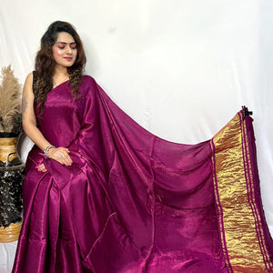 Modal Silk Lagdi Zari Pallu Saree