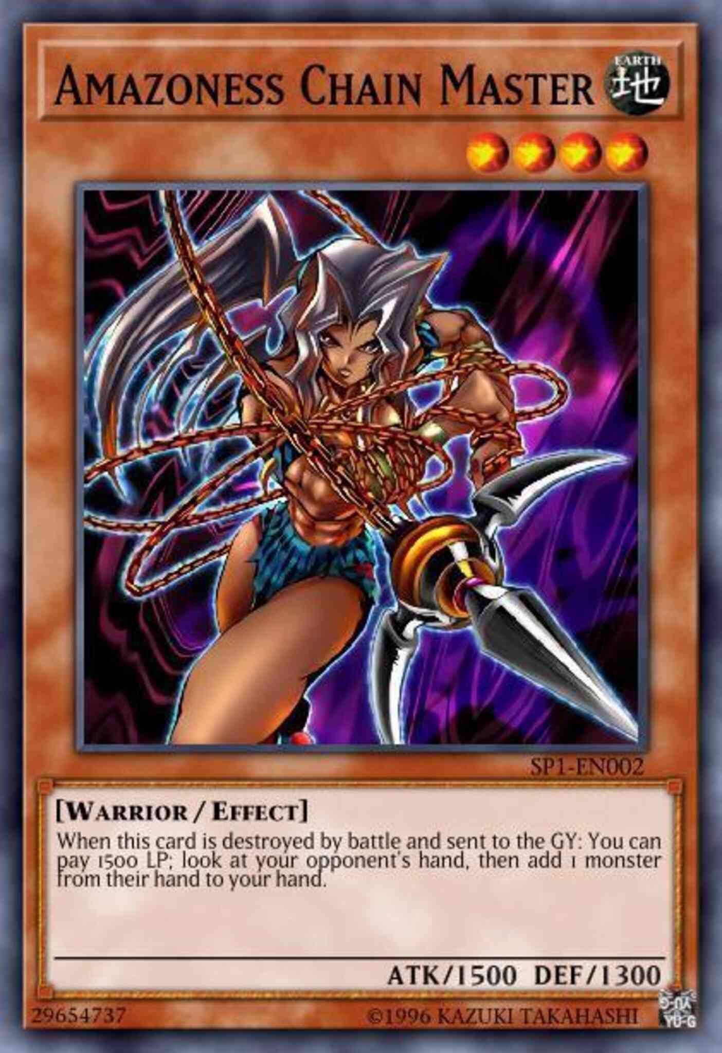Amazoness Chain Master - SP1-EN002 - Ultra Rare - Limited