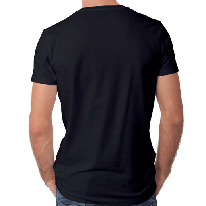 Half Sleeves 180 GSM T-Shirts for Men Cotton (Black)