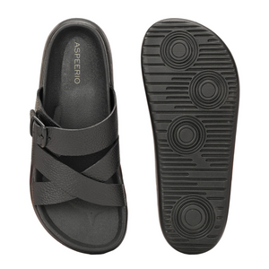 Comet Leather Slippers by Aspeerio