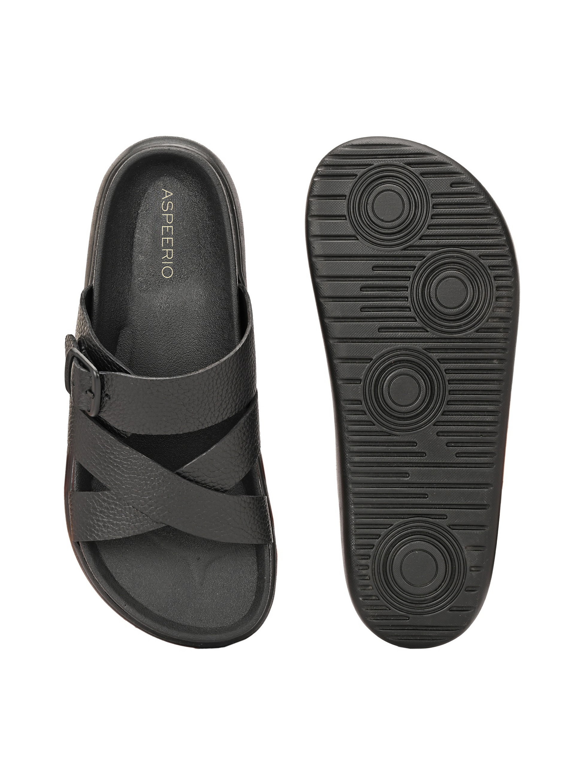 Comet Leather Slippers by Aspeerio