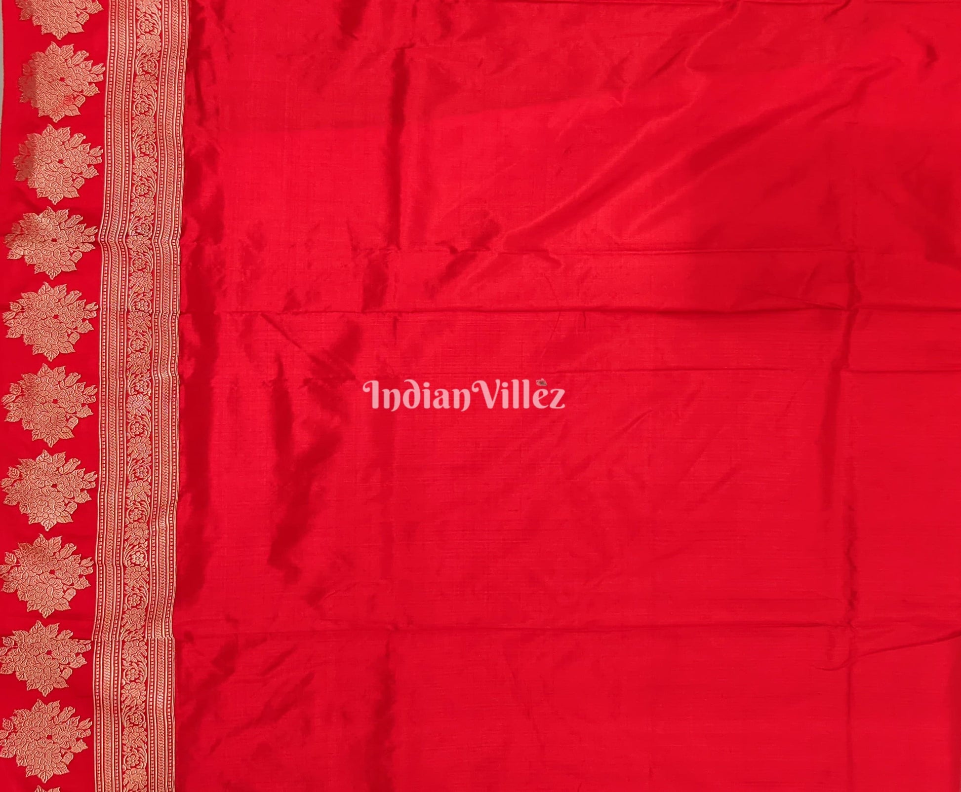 Purple & Red Designer Banarasi Katan Silk Saree