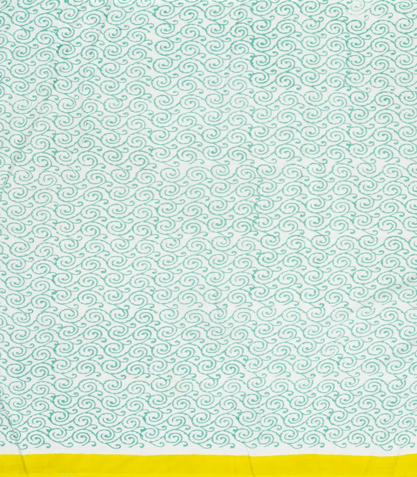 White Woven Jaipur Cotton Saree Printed With Minion Motifs