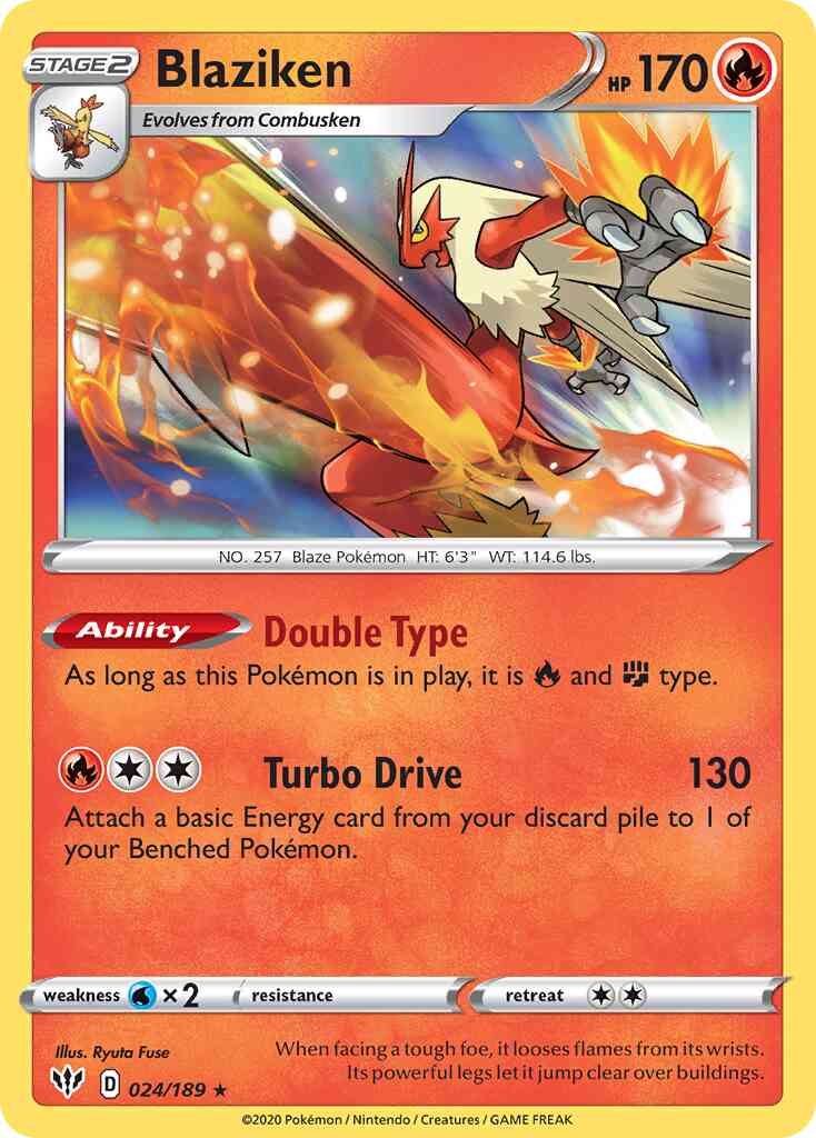 Blaziken - 024/189 - Rare Holo [swsh3-024] [Holo]