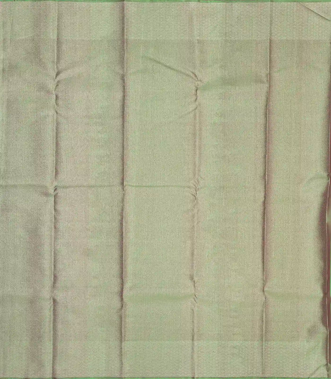 Bubblegum Pink Handloom Kanchipuram Silk Saree With Floral Motifs