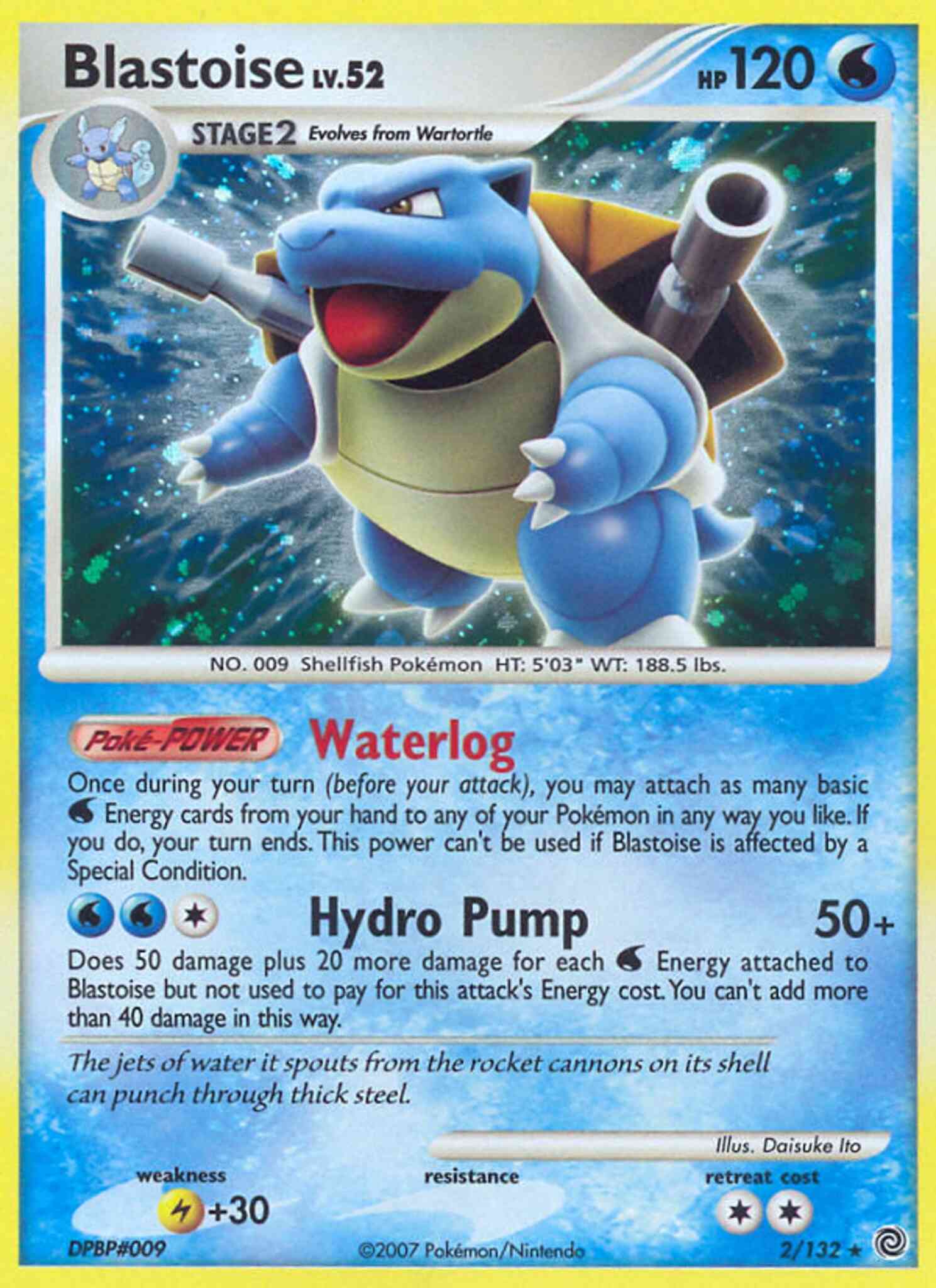 Blastoise - 2/132 - Rare Holo [dp3-2] [Holo]