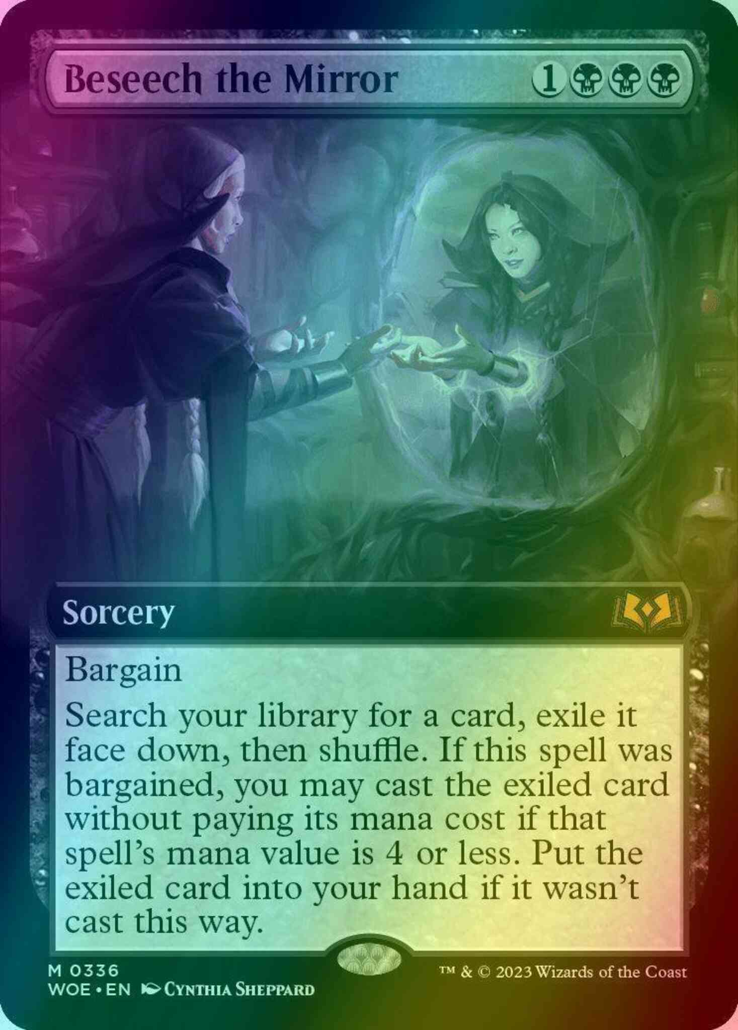Beseech the Mirror [336] [Extended Art] [Wilds of Eldraine] [Foil]