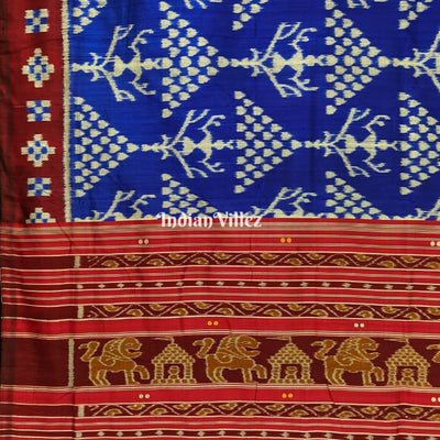 Blue Tribal & Jhoti Contemporary Silk Saree