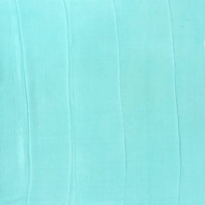 Turquoise Handwoven Banarasi Georgette Silk Saree Printed With Bird Motifs