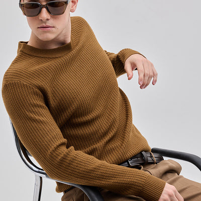 Brown Knitted Sweater