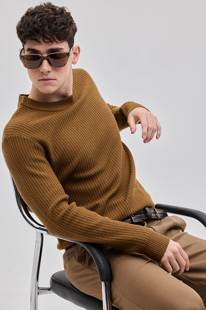 Brown Knitted Sweater