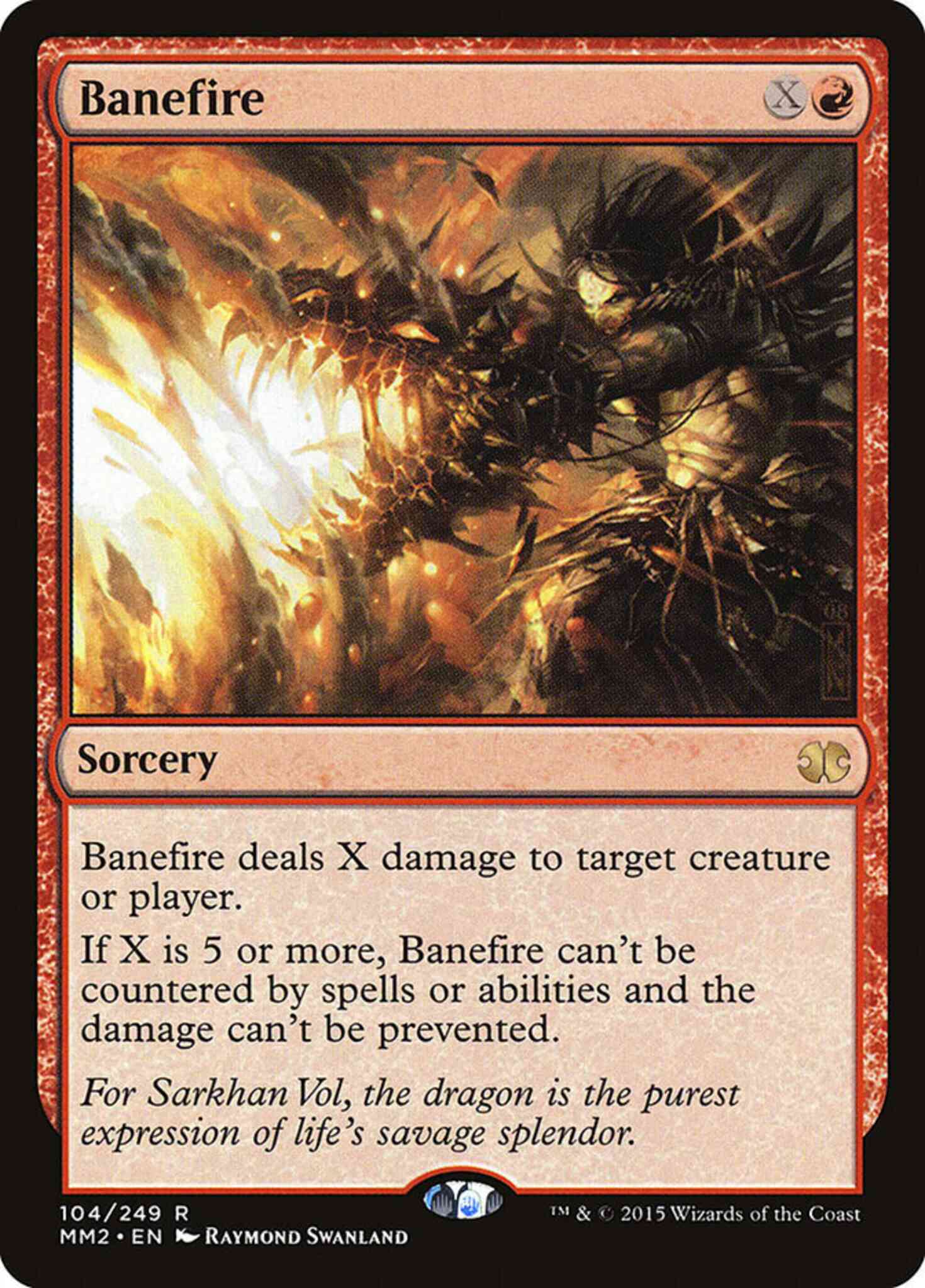Banefire [104] [Modern Masters 2015] [Non-Foil]