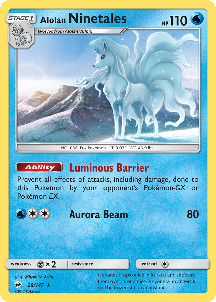 Alolan Ninetales - 28/147 - Rare