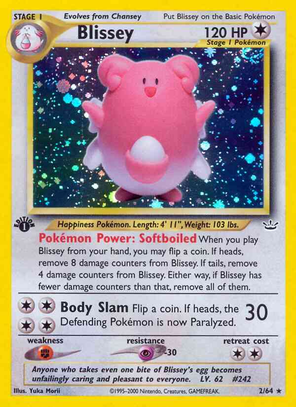 Blissey - 2/64 - Rare - 1st Edition [neo3-2] [Holo]