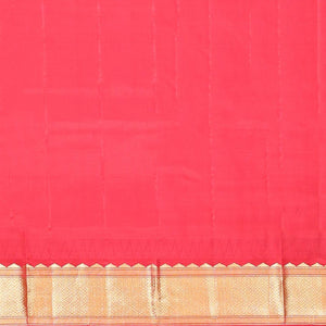 Blue buttas silk saree, contrast border of rekku,banaras & jaal & pallu of ogee pattern