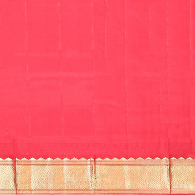 Blue buttas silk saree, contrast border of rekku,banaras & jaal & pallu of ogee pattern