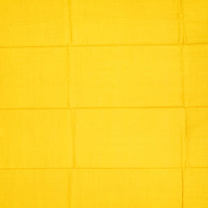 Yellow Handwoven Tussar Silk Saree With Diamond Motifs-Yellow