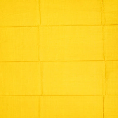 Yellow Handwoven Tussar Silk Saree With Diamond Motifs-Yellow