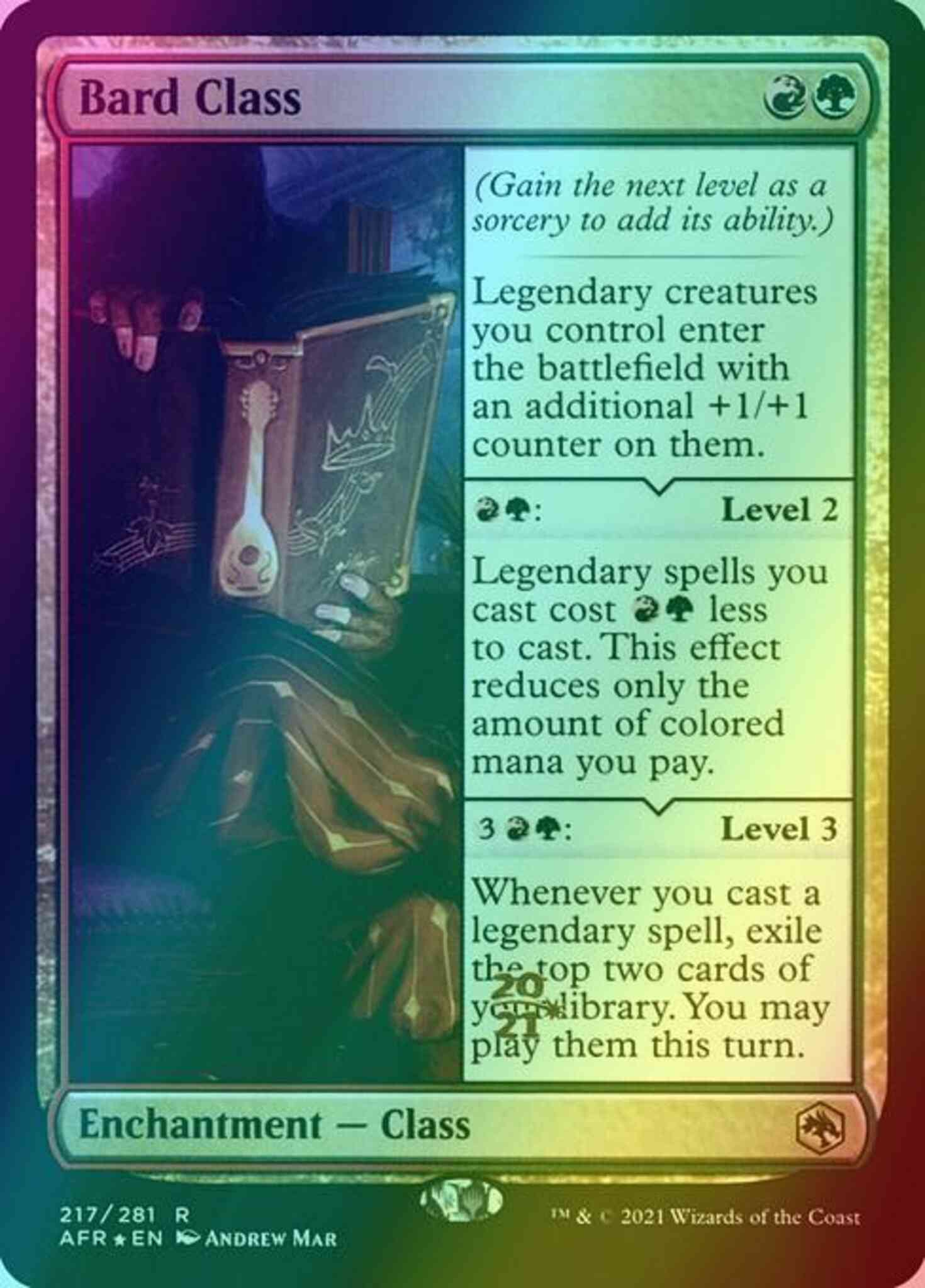 Bard Class [Prerelease] [217s] [Adventures in the Forgotten Realms Promos] [Foil]