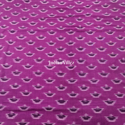 Lavender Sambalpuri Ikat Cotton Fabric