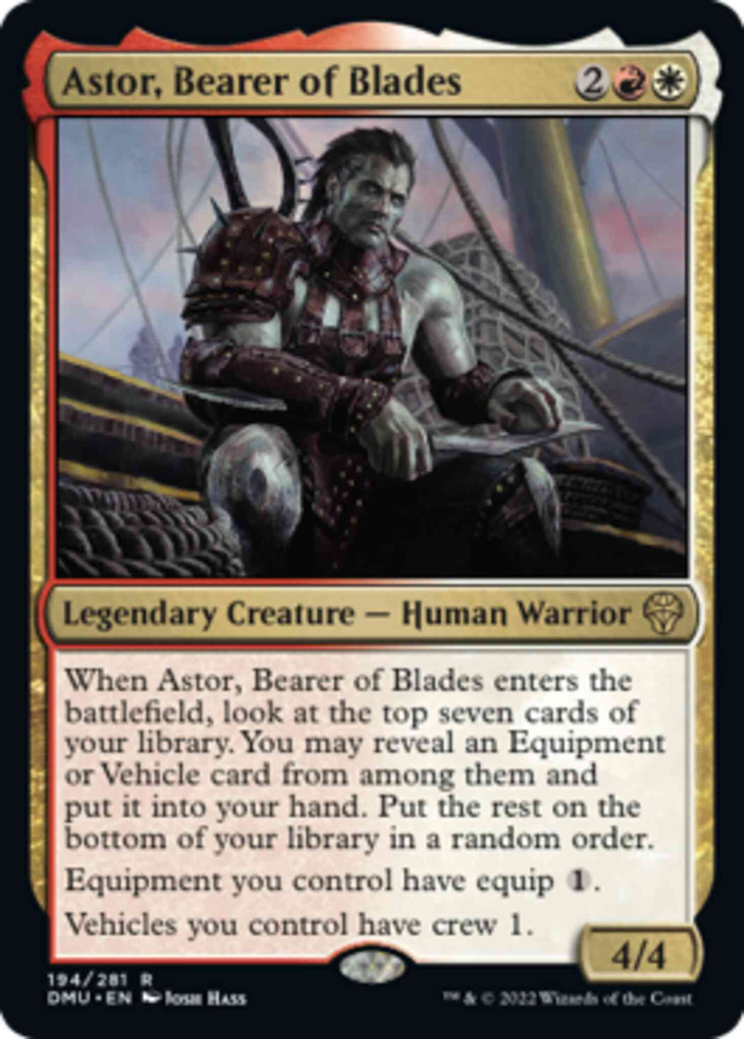 Astor, Bearer of Blades [194] [Dominaria United] [Non-Foil]