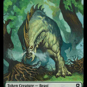 Beast Token (25) // Cat Token (26) [Bloomburrow: Commander: Tokens] [Non-Foil]