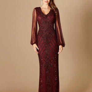 Lara Dresses 29369 Wine 12 Sale