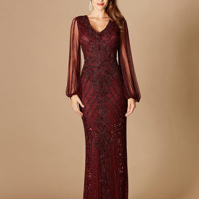 Lara Dresses 29369 Wine 12 Sale
