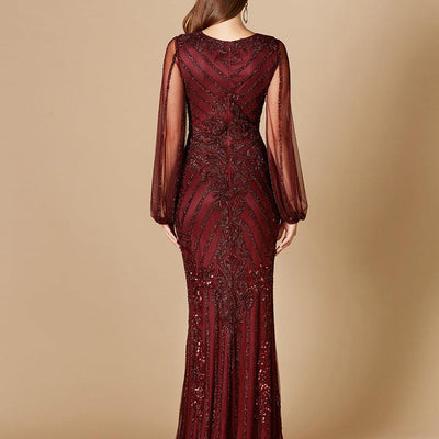 Lara Dresses 29369 Wine 12 Sale