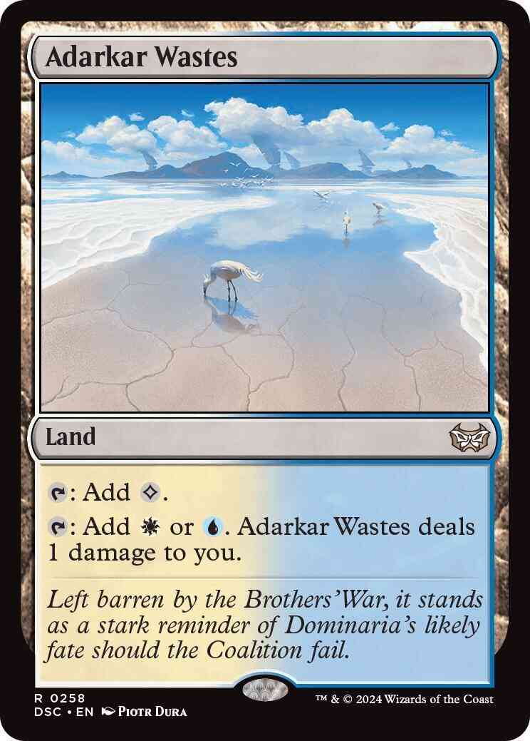 Adarkar Wastes [258] [Duskmourn: House of Horror: Commander] [Non-Foil]