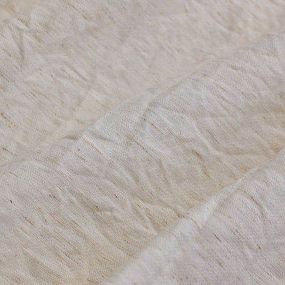 Cream Box Fit Linen Blend Shirt