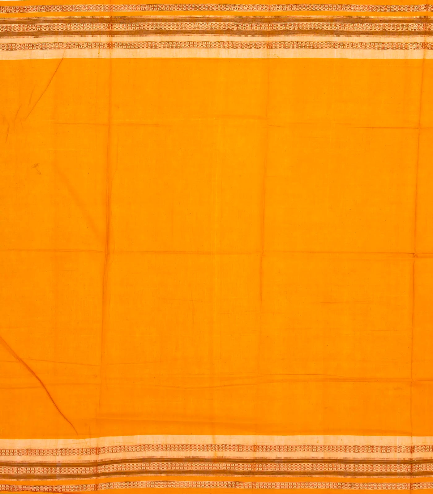 Teal Handloom Orissa Cotton Saree With Mustard Tie & Dye Motifs