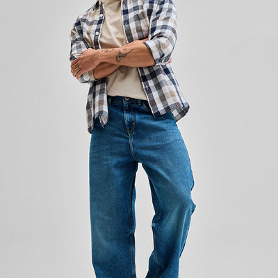 Blue Loose Fit Jeans