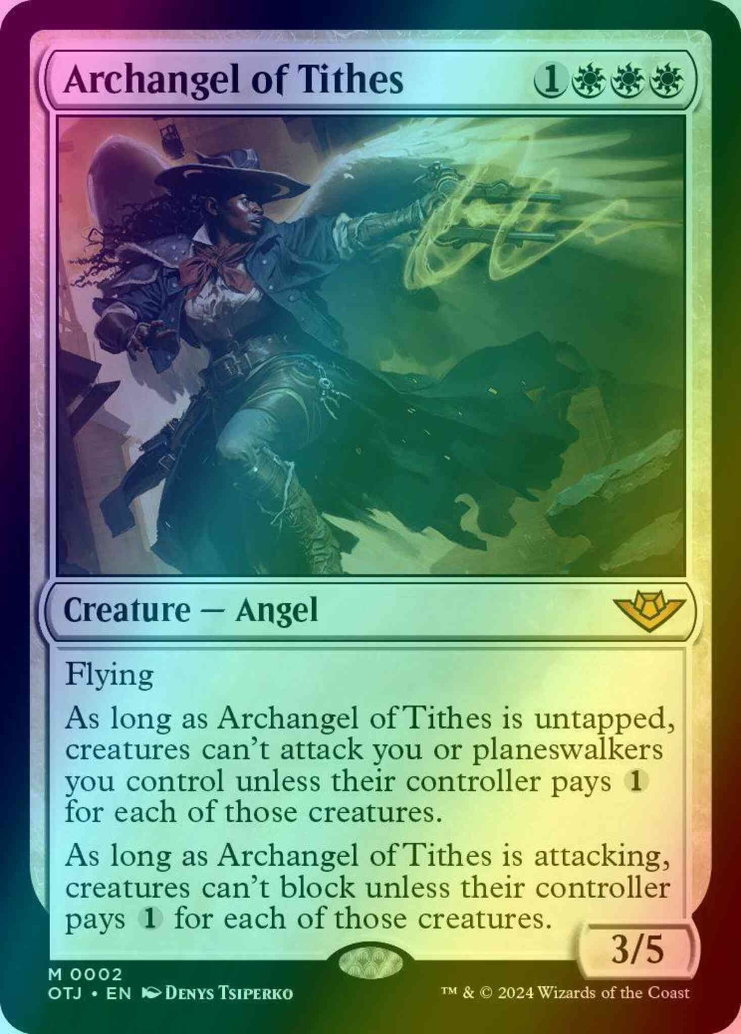 Archangel of Tithes [2] [Outlaws of Thunder Junction] [Foil]