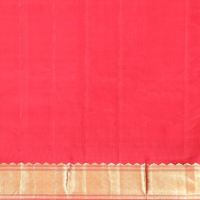 Green buttas silk saree, contrast border of rekku,banaras & jaal & pallu of ogee pattern