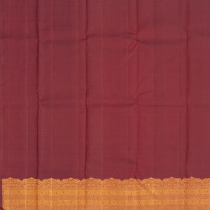 Bottle Green Handloom Kanchipuram Silk Saree With Meena Buttas