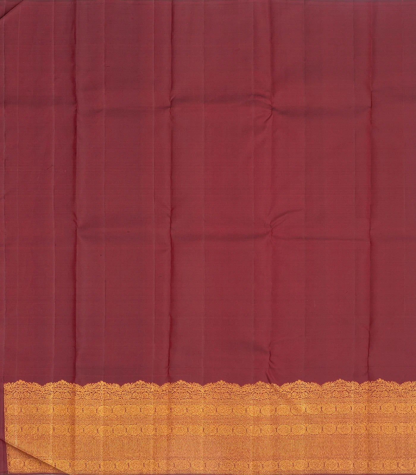 Bottle Green Handloom Kanchipuram Silk Saree With Meena Buttas